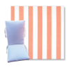 Stripe Coral by Premier Prints -  Universal Patio Chair Cushion With Ties