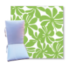 Twirley Courtyard Green by Premier Prints -  Universal Patio Chair Cushion With Ties