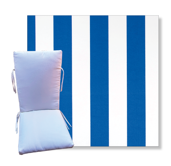 Vertical Admiral by Premier Prints -  Universal Patio Chair Cushion With Ties