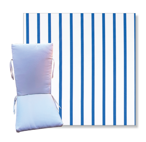 Windslow Admiral by Premier Prints -  Universal Patio Chair Cushion With Ties