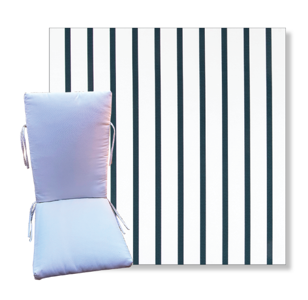 Windslow Oxford by Premier Prints -  Universal Patio Chair Cushion With Ties