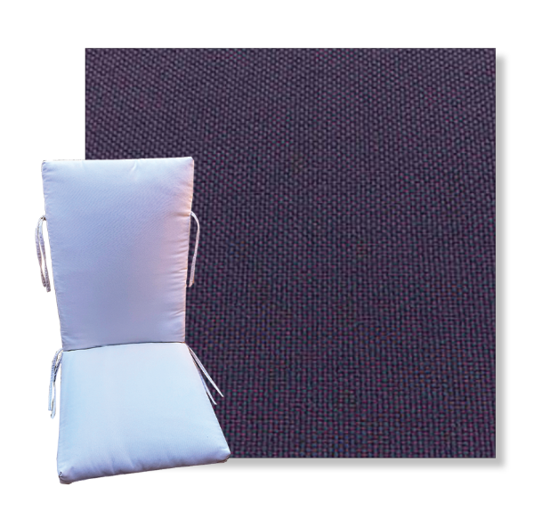 Brightside Purple by Revolution Outdoor Fabrics -  Universal Patio Chair Cushion With Ties