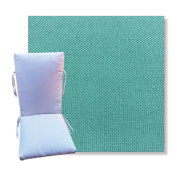 Brightside Seaglass by Revolution Outdoor Fabrics -  Universal Patio Chair Cushion With Ties