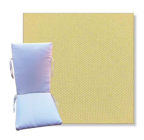 Brightside Suncloud by Revolution Outdoor Fabrics -  Universal Patio Chair Cushion With Ties