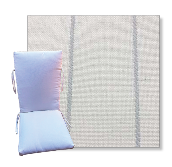 Pencil Cloud by Revolution Outdoor Fabrics -  Universal Patio Chair Cushion With Ties