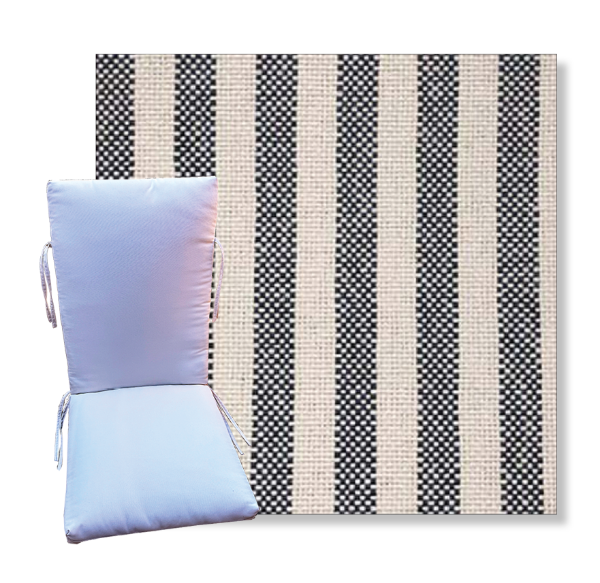 Sailboat Sail by Revolution Outdoor Fabrics -  Universal Patio Chair Cushion With Ties