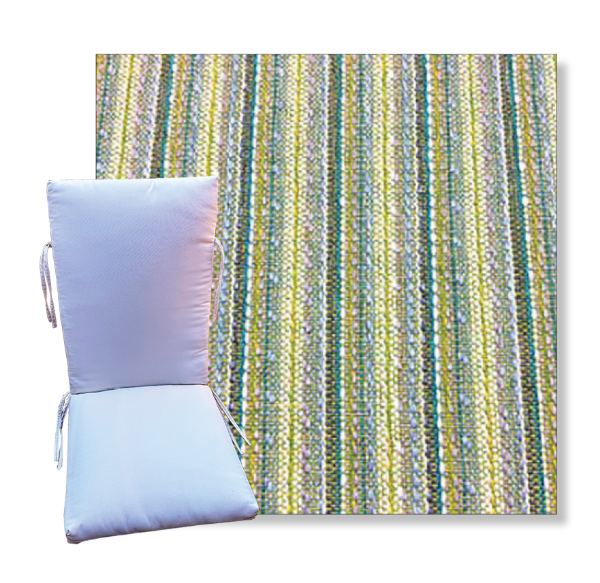 Bennett Pear by Revolution Outdoor Fabrics -  Universal Patio Chair Cushion With Ties