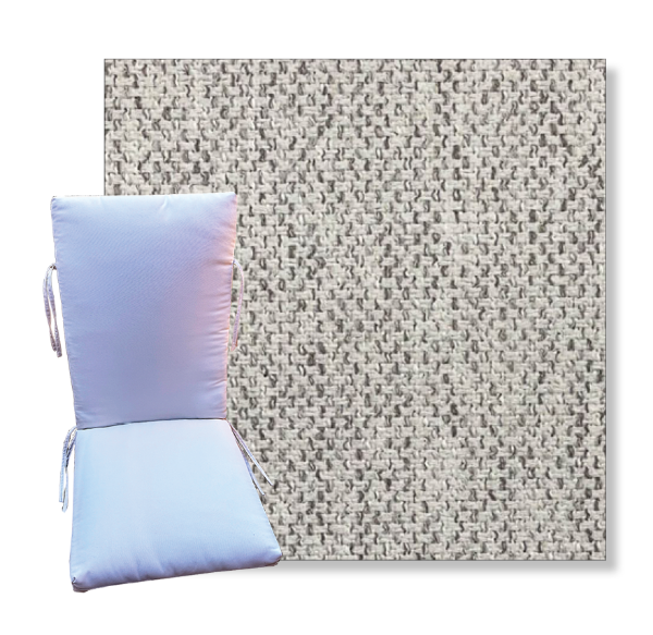 Bluepoint Flax by Revolution Outdoor Fabrics -  Universal Patio Chair Cushion With Ties