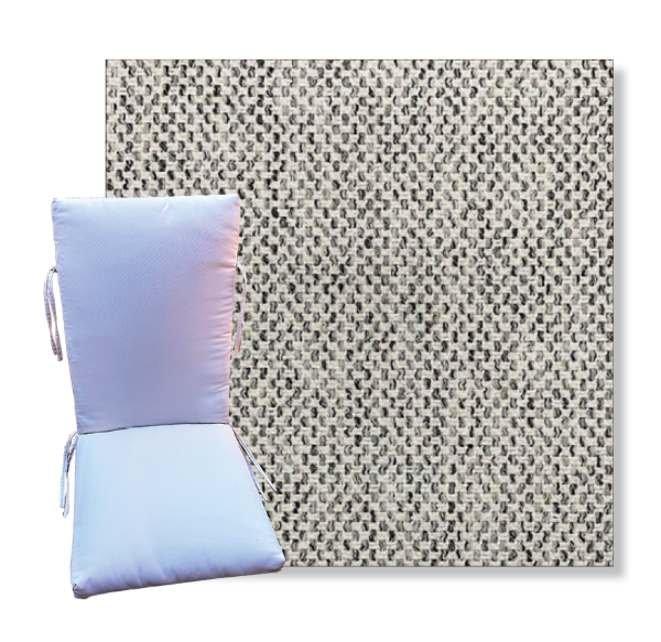 Bluepoint Granite by Revolution Outdoor Fabrics -  Universal Patio Chair Cushion With Ties