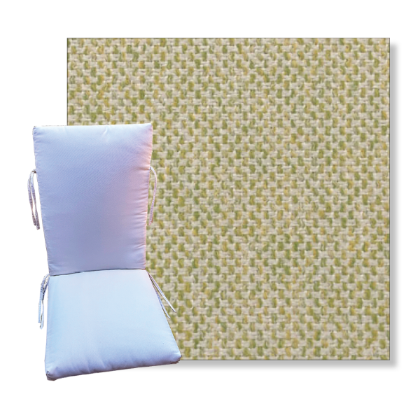 Bluepoint Lime by Revolution Outdoor Fabrics -  Universal Patio Chair Cushion With Ties