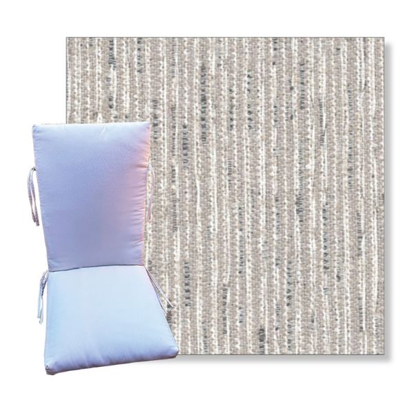 Palm Springs Sand by Revolution Outdoor Fabrics - Universal Patio Chair Cushion With Ties