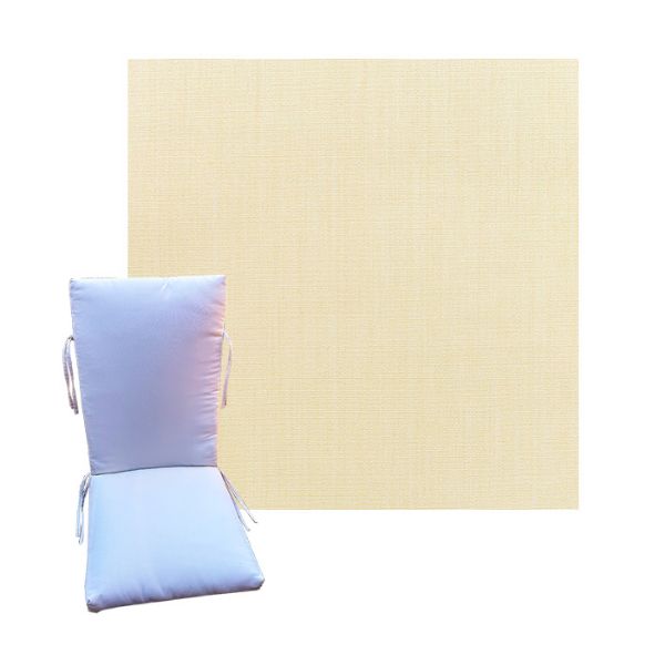 Sunbrella Canvas Vellum Universal Patio Chair Cushion in 9 sizes. - Sunbrella Cushions for Chairs