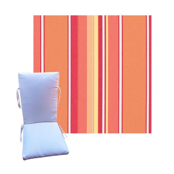 Sunbrella Dolce Mango Universal Patio Chair Cushion in 9 sizes. - Sunbrella Cushions for Chairs
