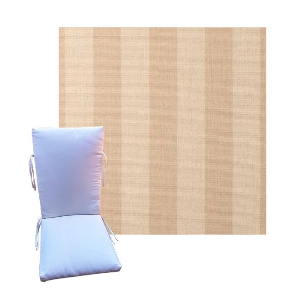 Sunbrella Expressive Sparrow Universal Patio Chair Cushion in 9 sizes. - Sunbrella Cushions for Chairs