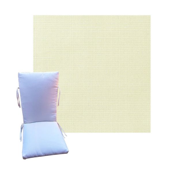Sunbrella Linen Natural Universal Patio Chair Cushion in 9 sizes. - Sunbrella Cushions for Chairs