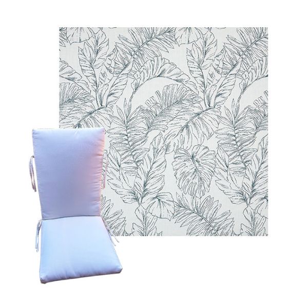 Sunbrella Calm Laurel Universal Patio Chair Cushion in 9 sizes. - Sunbrella Cushions for Chairs