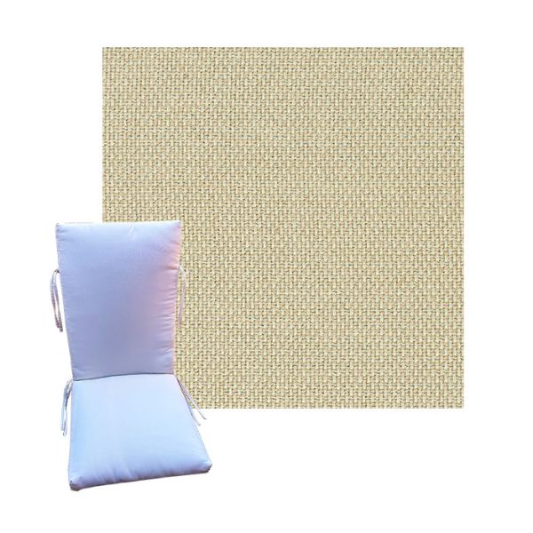 Sunbrella Mainstreet Putty Universal Patio Chair Cushion in 9 sizes. - Sunbrella Cushions for Chairs