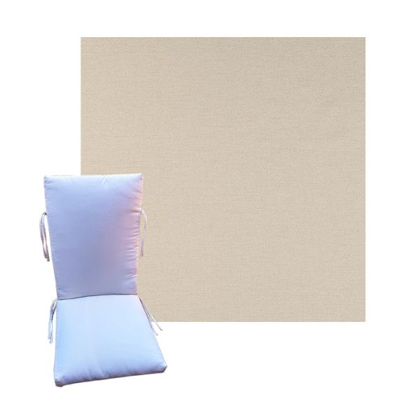 Sunbrella Nuance Eggshell Universal Patio Chair Cushion in 9 sizes. - Sunbrella Cushions for Chairs