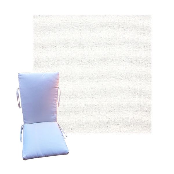 Sunbrella Platform Salt Universal Patio Chair Cushion in 9 sizes. - Sunbrella Cushions for Chairs