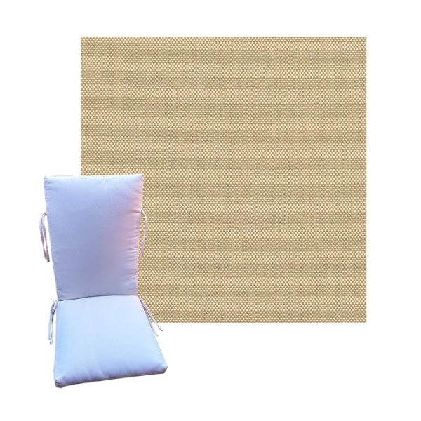 Sunbrella Sailcloth Sahara Universal Patio Chair Cushion in 9 sizes. - Sunbrella Cushions for Chairs