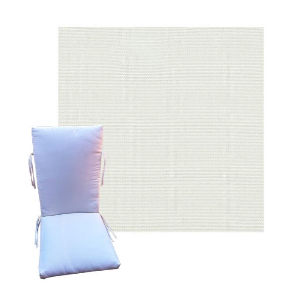 Sunbrella Sailcloth Salt Universal Patio Chair Cushion in 9 sizes. - Sunbrella Cushions for Chairs