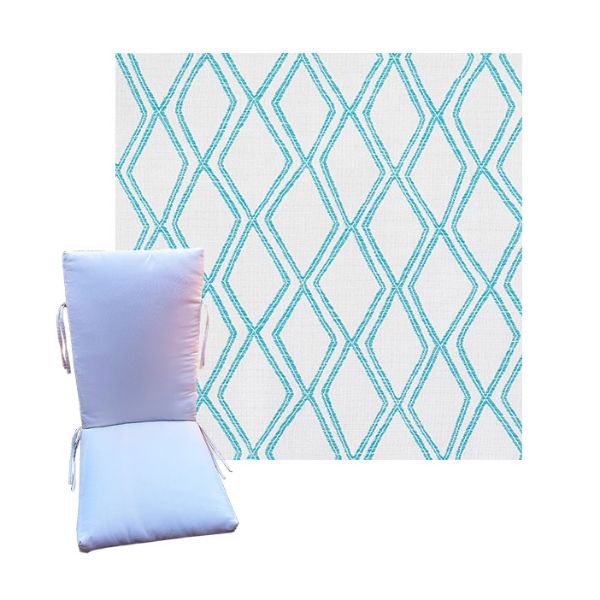 Sunbrella Voyage Breeze Universal Patio Chair Cushion in 9 sizes. - Sunbrella Cushions for Chairs