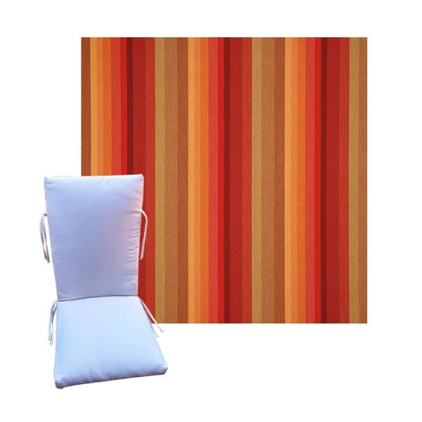 Sunbrella Astoria Sunset Universal Patio Chair Cushion in 9 sizes. - Sunbrella Cushions for Chairs