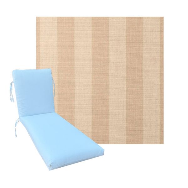 Classic Universal Chaise Lounge Cushions | Sunbrella Expressive Sparrow | 3 Sizes