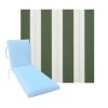 Classic Universal Chaise Lounge Cushions | Sunbrella relate Ivy Fabric | 3 Sizes