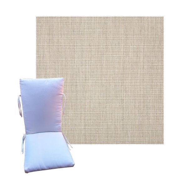 Sunbrella Echo Ash Universal Patio Chair Cushion in 9 sizes. - Sunbrella Cushions for Chairs