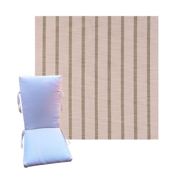 Sunbrella Unwind Cameo Universal Patio Chair Cushion in 9 sizes. - Sunbrella Cushions for Chairs