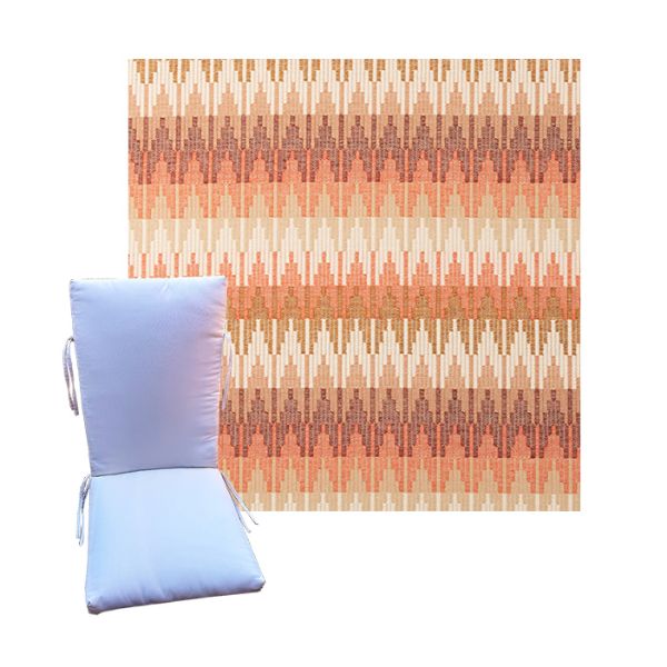 Sunbrella Valley Desert Universal Patio Chair Cushion in 9 sizes. - Sunbrella Cushions for Chairs