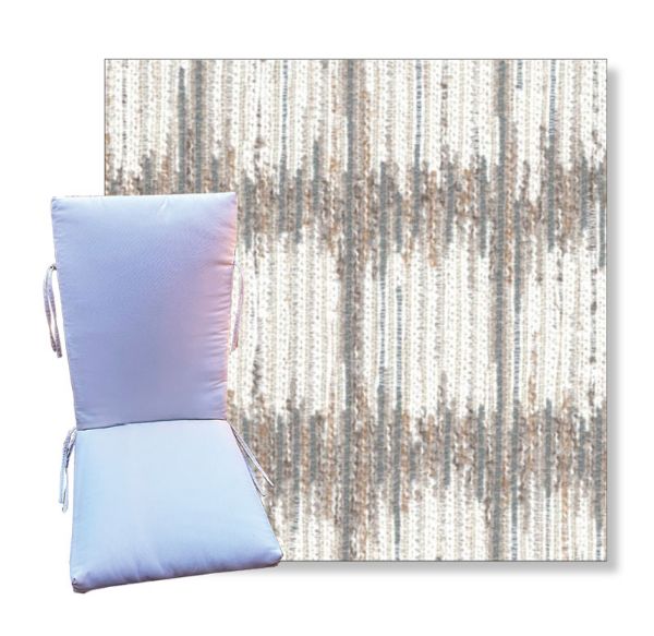 Sicily Sand by Revolution Outdoor Fabrics - Universal Patio Chair Cushion With Ties