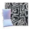 Squiggle Carbon by Revolution Outdoor Fabrics - Universal Patio Chair Cushion With Ties