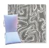 Squiggle Chrome by Revolution Outdoor Fabrics - Universal Patio Chair Cushion With Ties