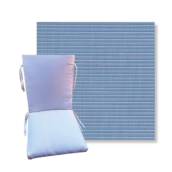 Universal Patio Chair Cushion With Ties in Phifertex Sling Fabrics  | 9 Sizes