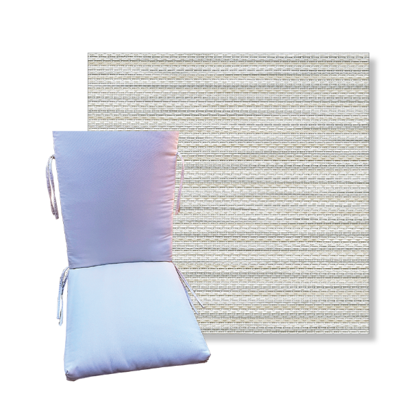 Universal Patio Chair Cushion With Ties in Phifertex Sling Fabrics  | 9 Sizes