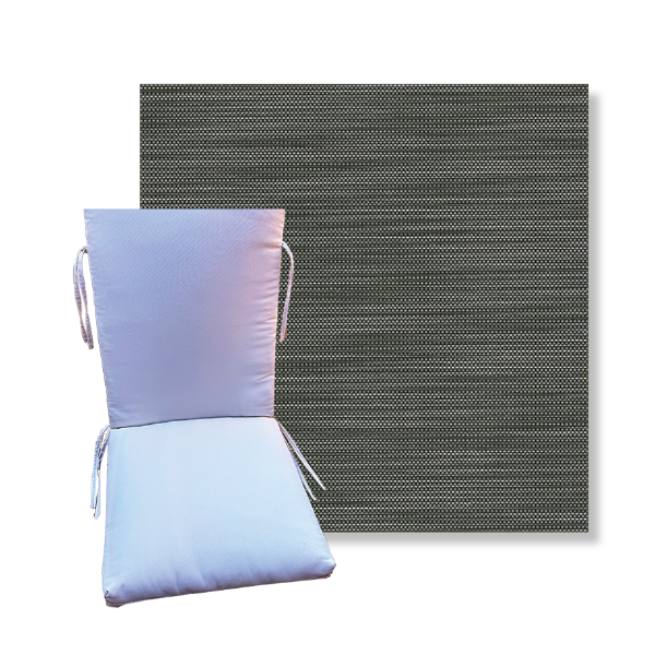 Universal Patio Chair Cushion With Ties in Phifertex Sling Fabrics  | 9 Sizes
