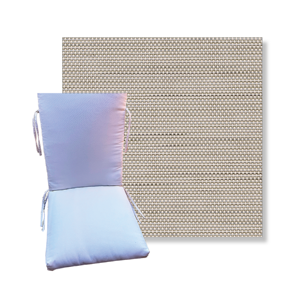 Picture of Phifertex Madras Tweed Putty Patio Chair Cushions