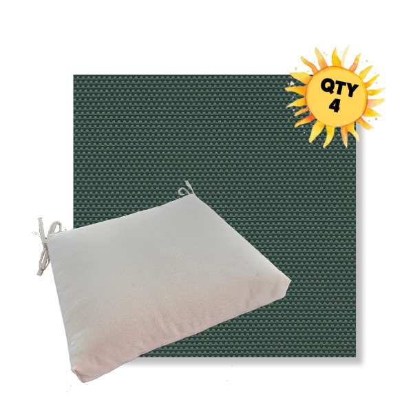 Outdoor Dining Chair Cushion Universal Sizes - Phifertex Sling Fabric | Qty 4