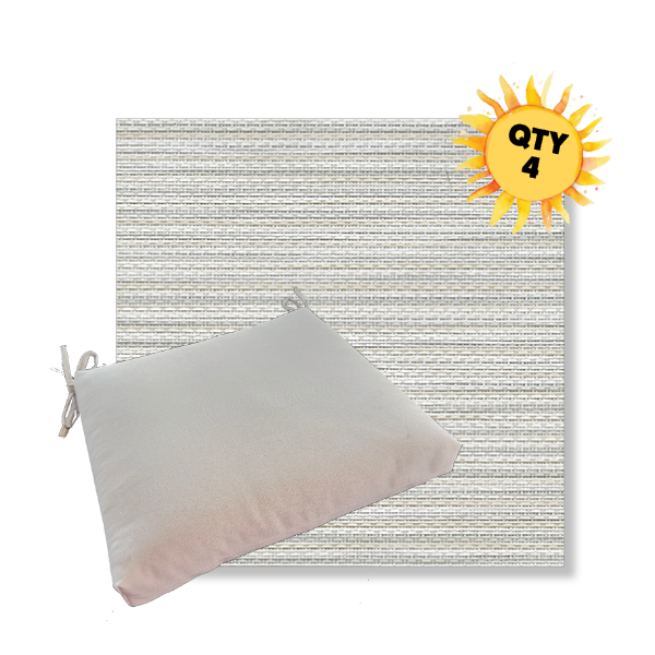 Outdoor Dining Chair Cushion Universal Sizes - Phifertex Sling Fabric | Qty 4
