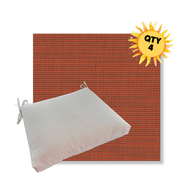 Outdoor Dining Chair Cushion Universal Sizes - Phifertex Sling Fabric | Qty 4