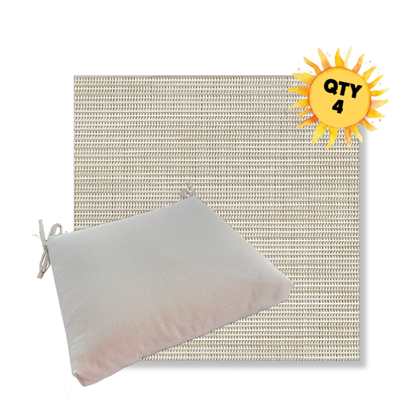 Outdoor Dining Chair Cushion Universal Sizes - Phifertex Sling Fabric | Qty 4