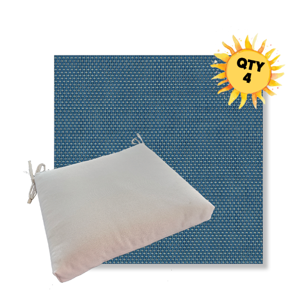 Outdoor Dining Chair Cushion Universal Sizes - Phifertex Sling Fabric | Qty 4