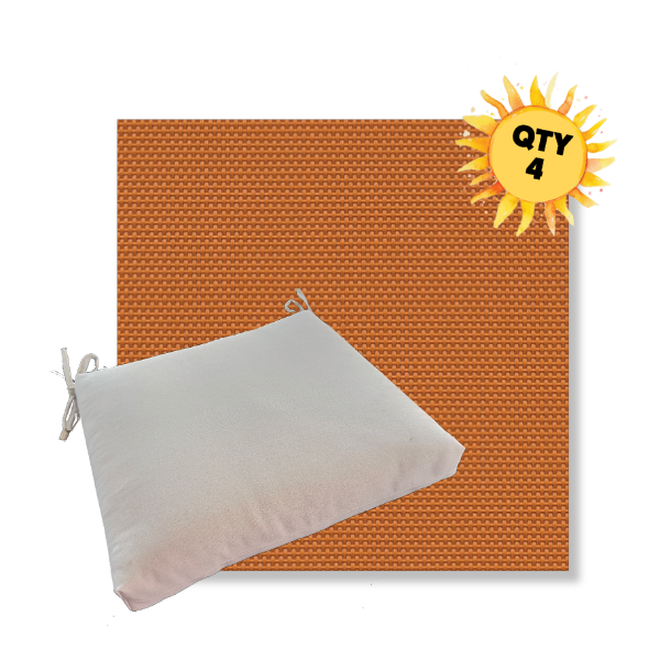 Outdoor Dining Chair Cushion Universal Sizes - Phifertex Sling Fabric | Qty 4