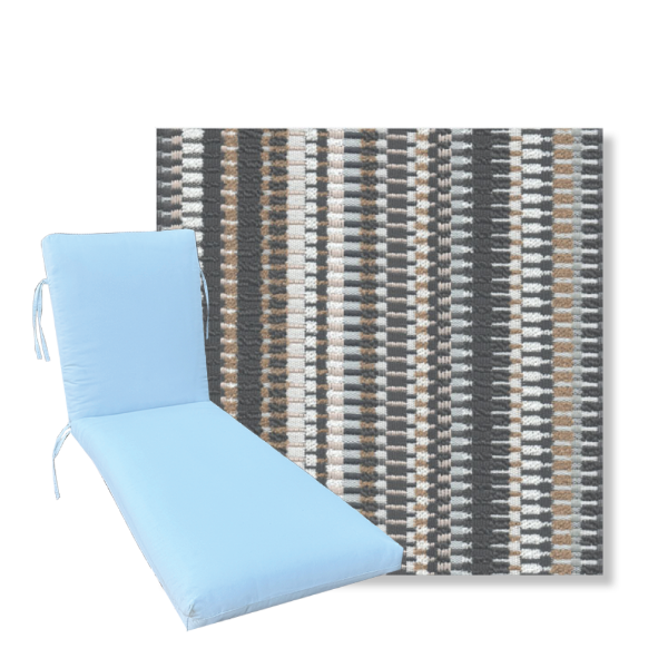 Classic Premium Universal Chaise Lounge Cushions | Revolution Fabric | 3 Sizes