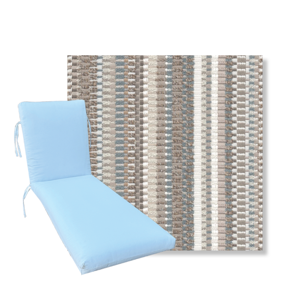 Classic Premium Universal Chaise Lounge Cushions | Revolution Fabric | 3 Sizes