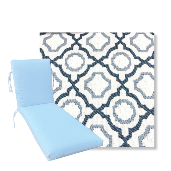 Classic Premium Universal Chaise Lounge Cushions | Revolution Fabric | 3 Sizes