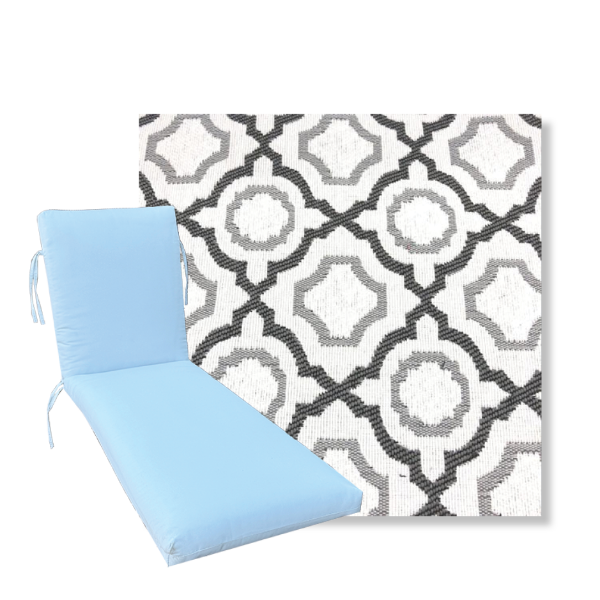 Classic Premium Universal Chaise Lounge Cushions | Revolution Fabric | 3 Sizes