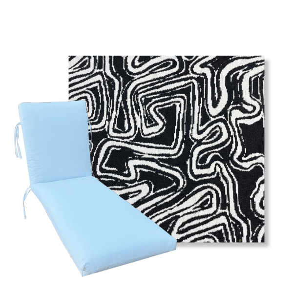 Classic Premium Universal Chaise Lounge Cushions | Revolution Fabric | 3 Sizes